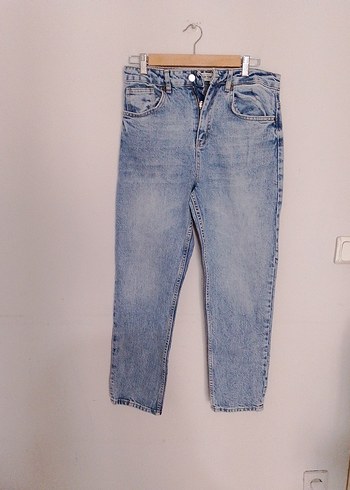 Mavi Midi Boy Rahat Kesim Kadın Denim Jean