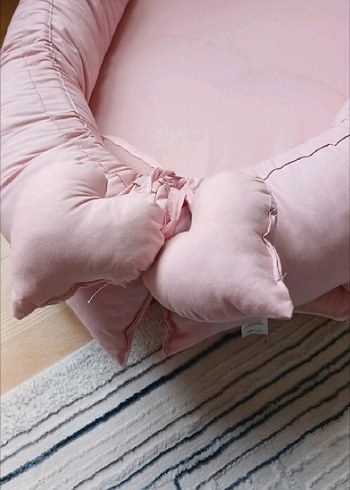 Pembe Pastel Bebek Uyku Yatağı - Görsel 3