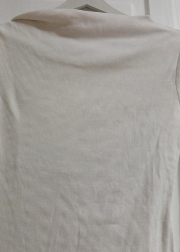 Beyaz Uzun Kollu İnce Triko Kazak - Görsel 2