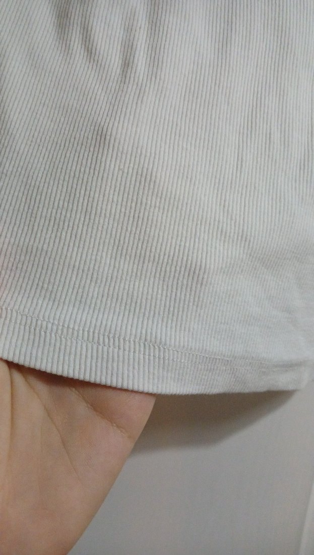 Beyaz Uzun Kollu İnce Triko Kazak - Görsel 4