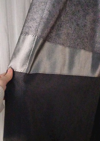 Modern Gri Düz Fon Perde - Görsel 4