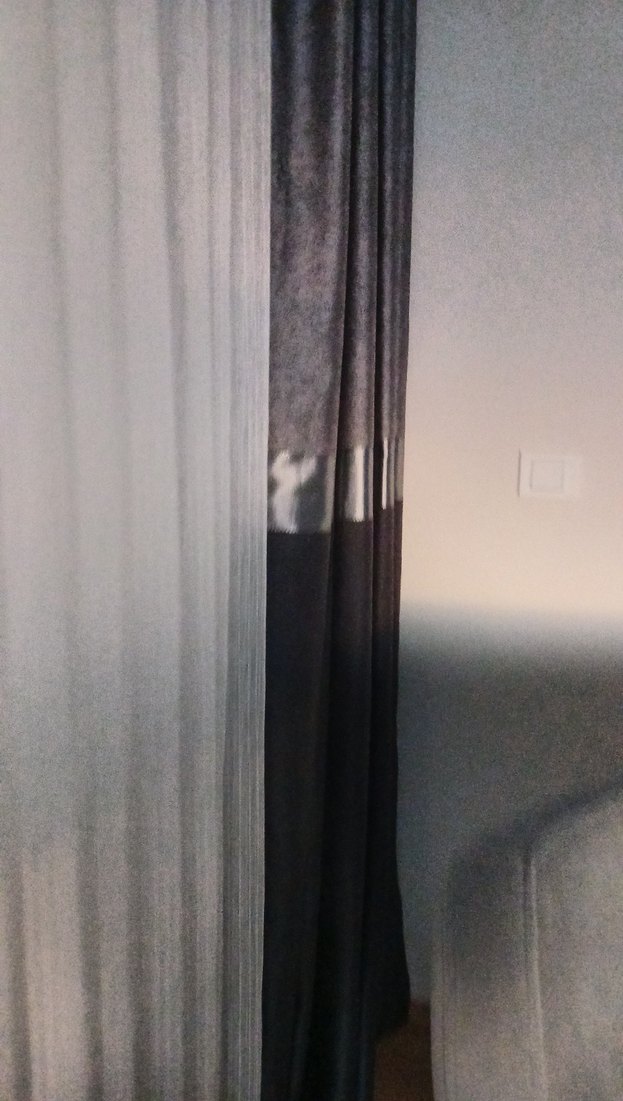 Modern Gri Düz Fon Perde - Görsel 3