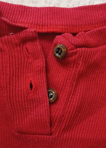 Kırmızı Bebek Uzun Kollu Takım - Görsel 6