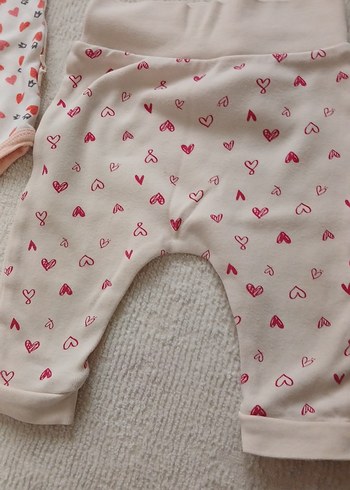 Dantel Detaylı Uzun Kollu Pembe Bebek Takımı - Görsel 2