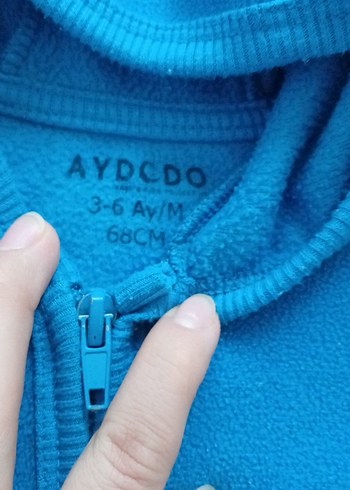 Kapüşonlu Mavi Erkek Çocuk Ceketi - Görsel 3