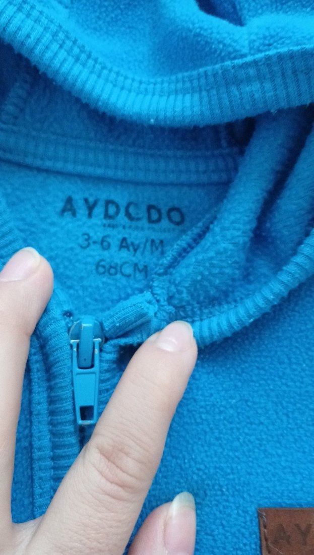 Kapüşonlu Mavi Erkek Çocuk Ceketi - Görsel 3