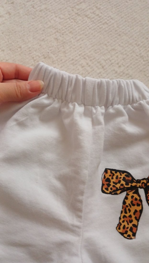 Kız Çocuk Beyaz Rahat Kesim Pantolon - Görsel 3