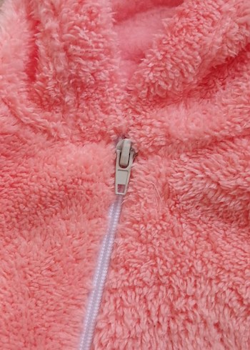 Fermuarlı Pembe Bebek Kız Tulum - Görsel 3