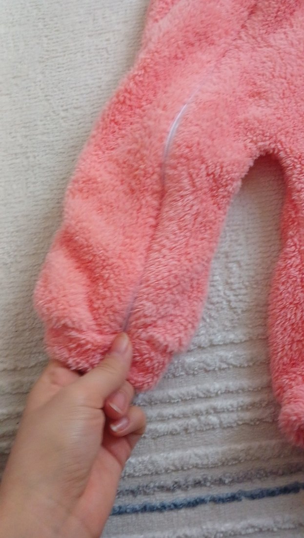 Fermuarlı Pembe Bebek Kız Tulum - Görsel 2