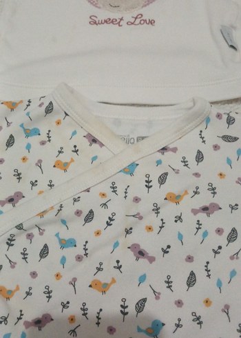 Uzun Kollu Baskılı Bebek Kız Takımı - Görsel 3