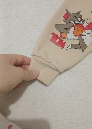 Tom ve Jerry Baskılı Kahverengi Çocuk Takımı - Görsel 4