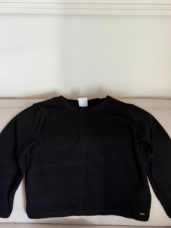 Kızlar için Siyah Basic Eşofman Takımı - Görsel 4