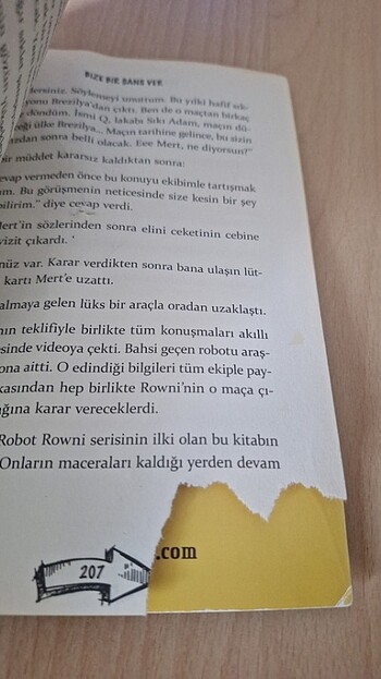 Çocuk Kitabı Yürekli Robot Rowni