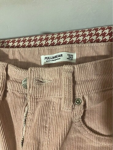 Pull and Bear Pull&bear toz pembe pantolon