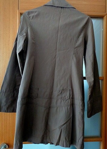 38 Beden kahverengi Renk Bayan trencoat