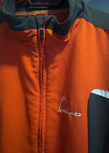 Erkek Turuncu Fermuarlı Streetwear Rüzgarlık - Görsel 3