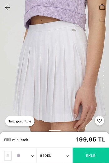 Pull&bear pilili etek
