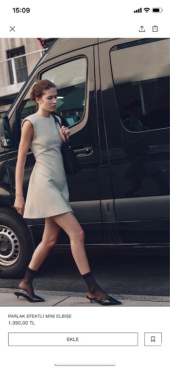 Zara Zara parıltılı mini elbise