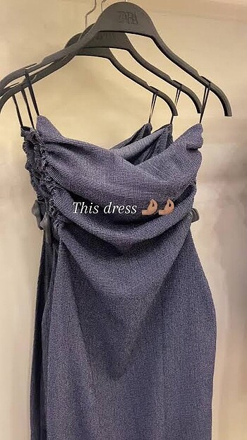 Zara straplez elbise