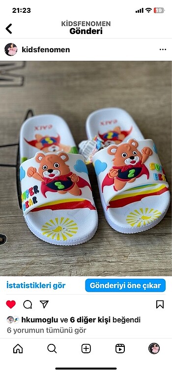 29 Beden Unisex terlik