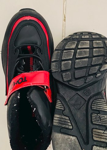 Kırmızı Cırtlı Basketbol Ayakkabısı - Görsel 2