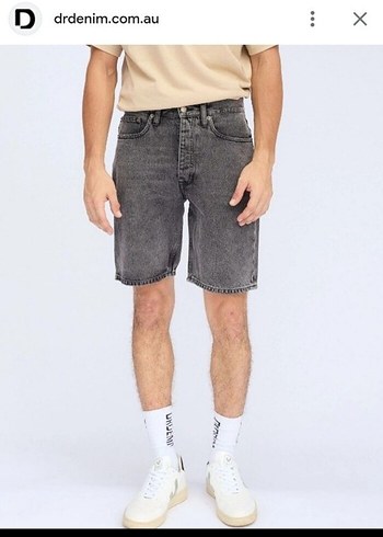Gri Denim Rahat Kesim Erkek Bermuda Şort drdenim marka