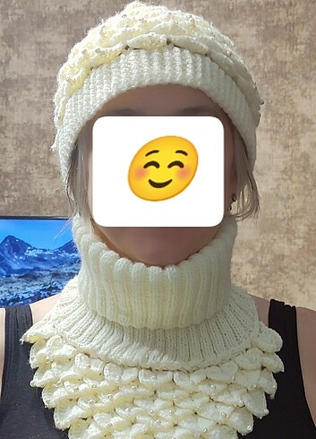 Bayan şapka ve boyunluk takım 