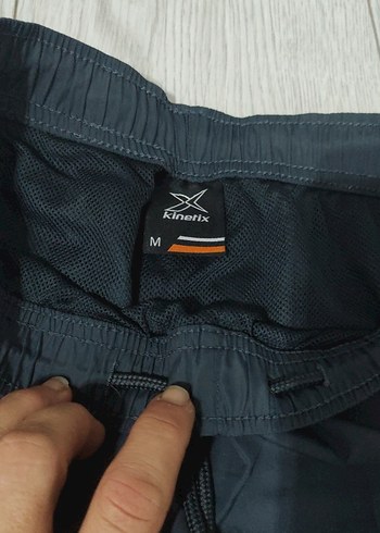 m Beden Kinetix Gri Fermuarlı Spor Pantolon