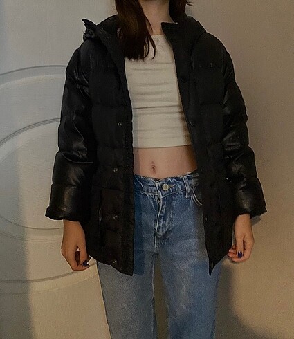 m Beden siyah Renk Benetton Unisex Mont