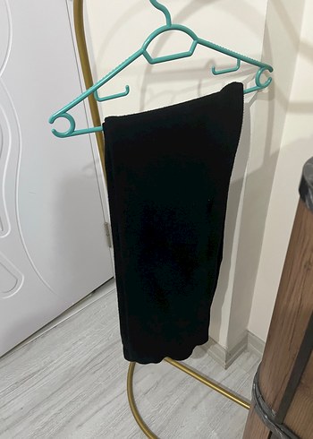 Siyah Midi Kadın kalın triko takım - Görsel 4