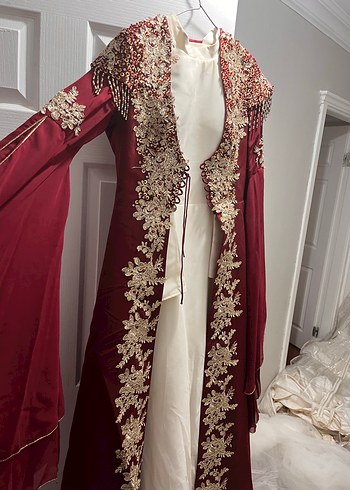 Wella Bordo İslemeli Uzun Kollu Kadin Bindalli