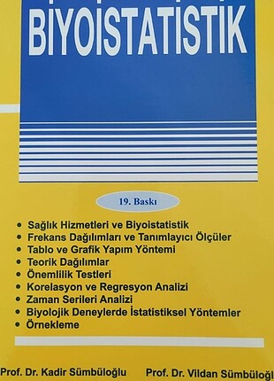 biyoistatistik kitabi kadir-vildan sumbuloglu