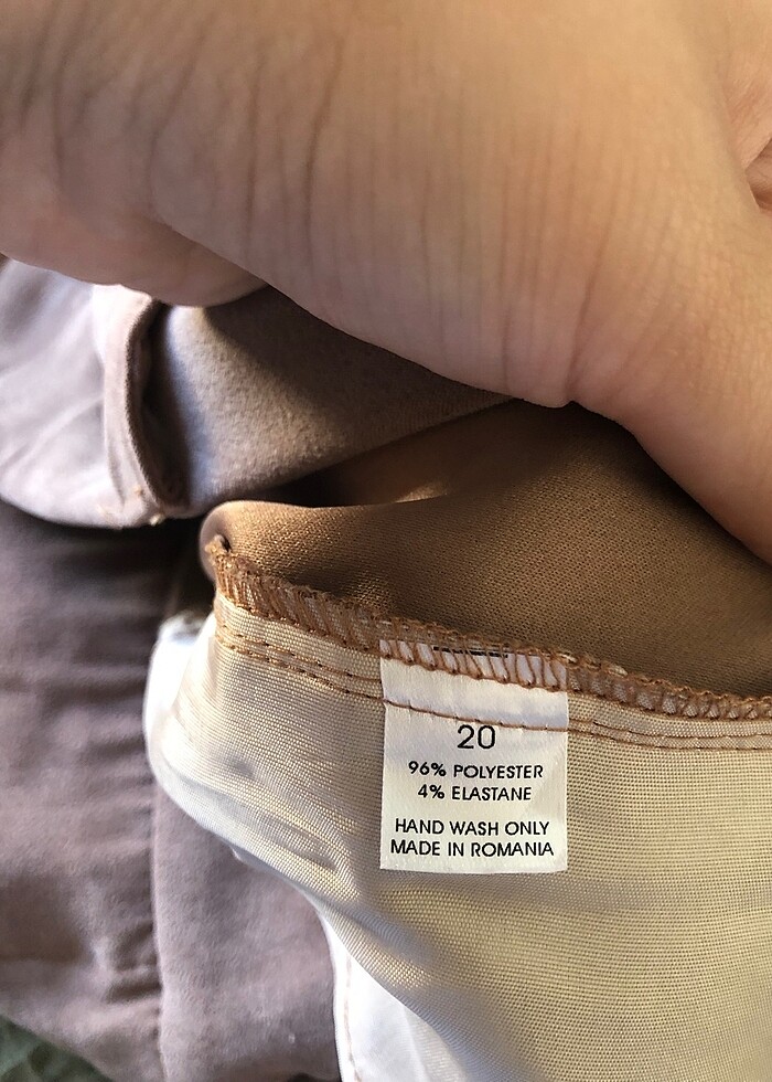 Süet 48 beden kışlık şort - Görsel 2