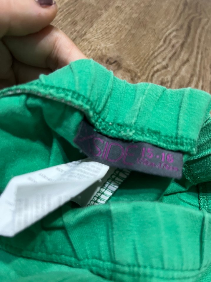 Rahat Kesim Yeşil Çiçekli Kız çocuk tunik tayt  Takım - Görsel 4