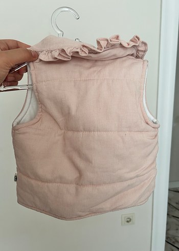 Diğer Düğmeli Pembe Kız Çocuk Yeleği
