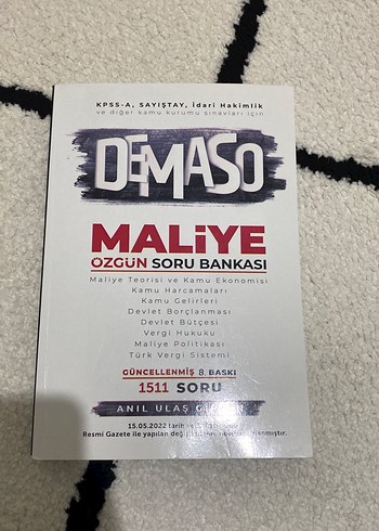 Demaso Maliye Özgün Soru Bankası 8. Baskı