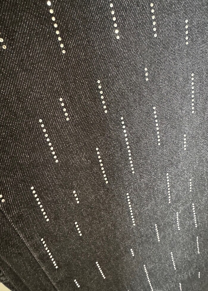 Taşlı kot pantolon - Görsel 4