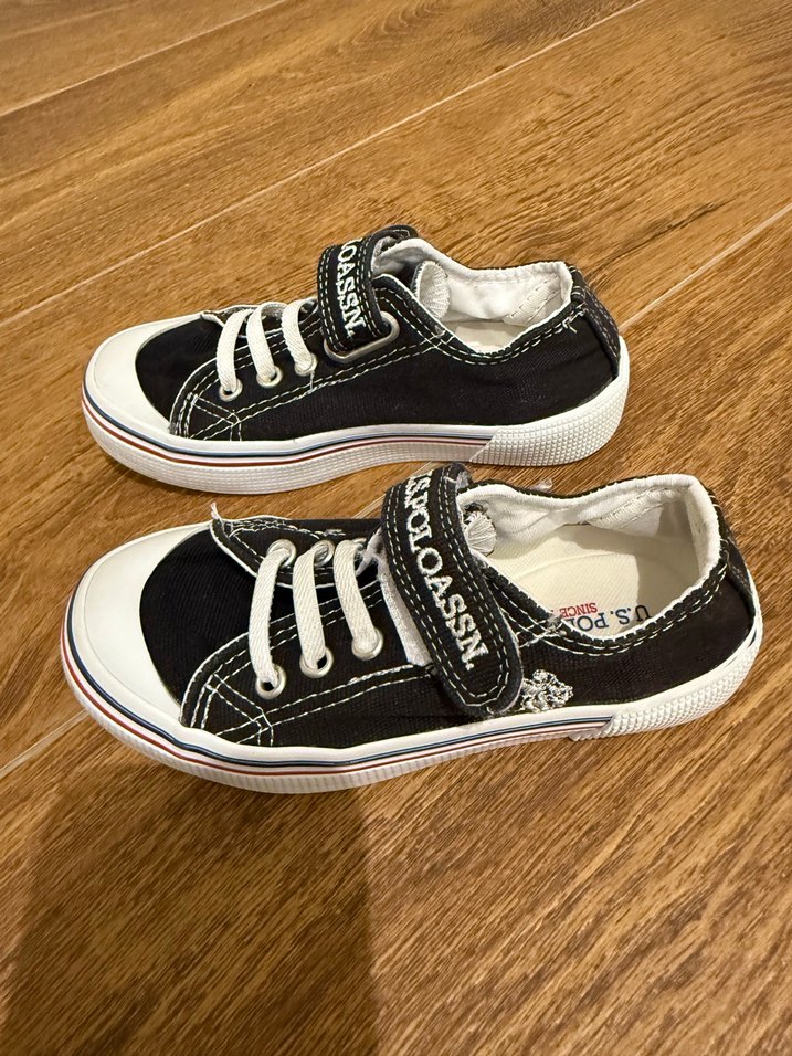 Siyah Erkek Çocuk Spor Ayakkabı Velcro - Görsel 2