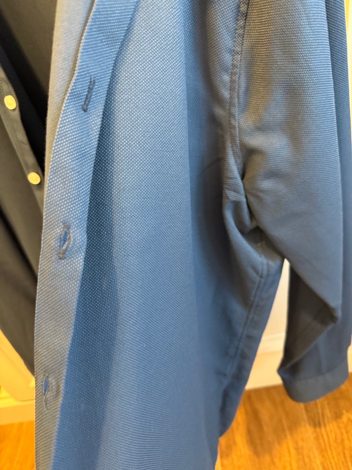 Düğmeli Lacivert Erkek Kot Gömlek - Görsel 2