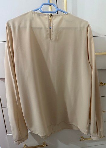 Pudra Uzun Kollu Kadın Bluz - Görsel 5