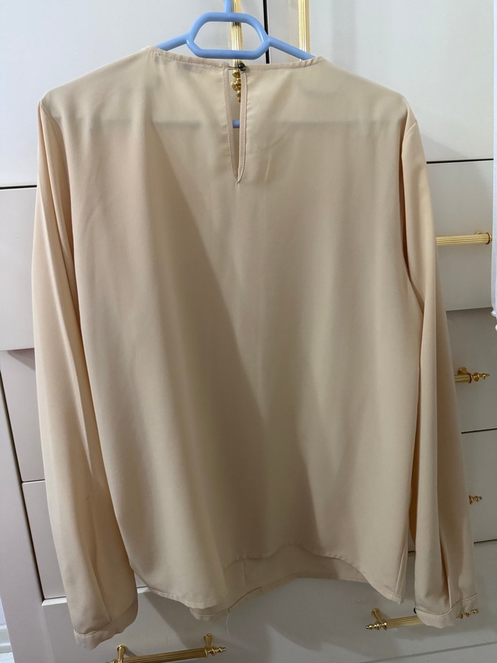 Pudra Uzun Kollu Kadın Bluz - Görsel 5