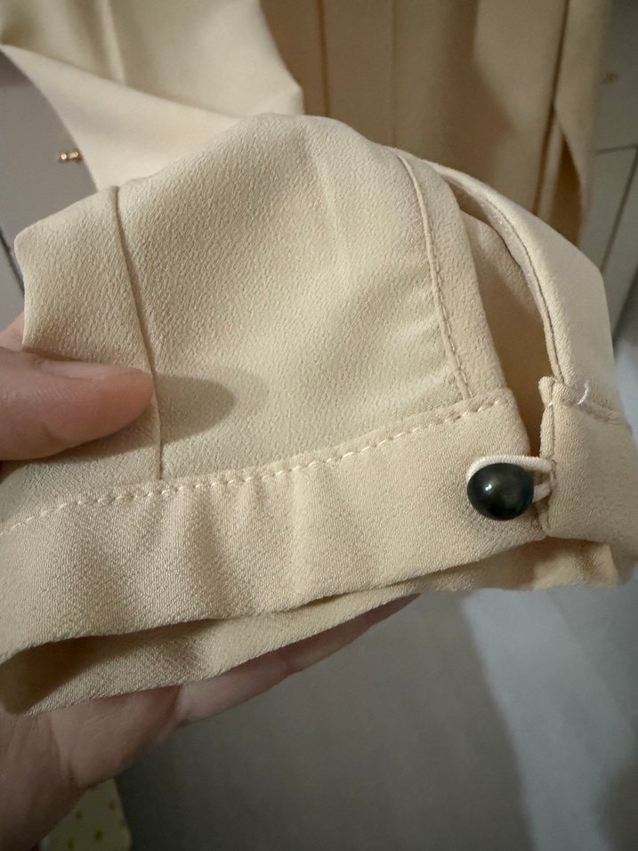 Pudra Uzun Kollu Kadın Bluz - Görsel 4