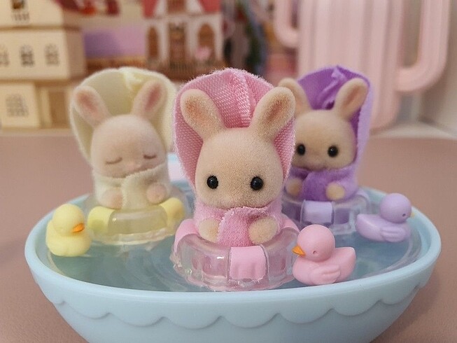 Sylvanian Families Cocoa Milk Bunny Triplets Açılmamış Kutu