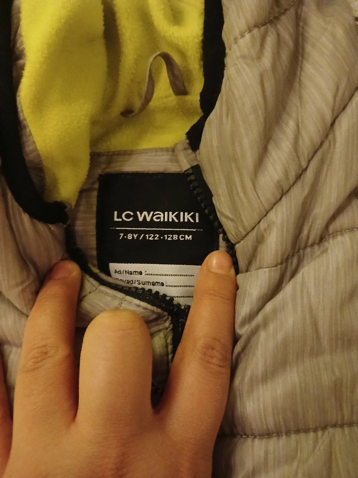 Kapüşonlu Gri Erkek Çocuk Mont - Görsel 2