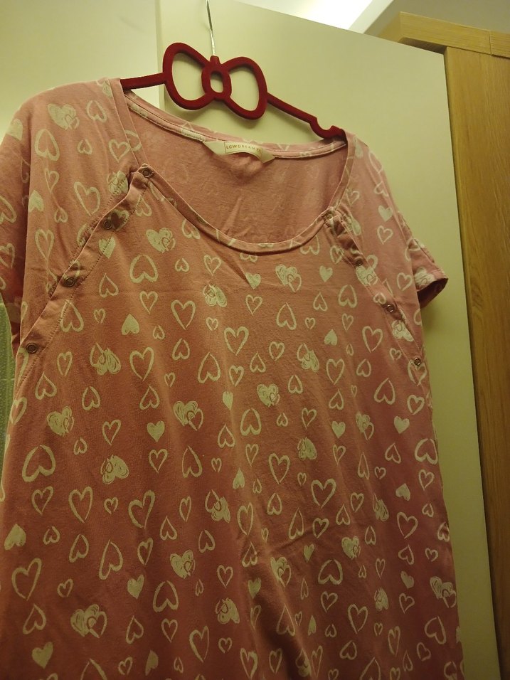 Pembe Hamile ve Emzirme Gecelik - Görsel 3