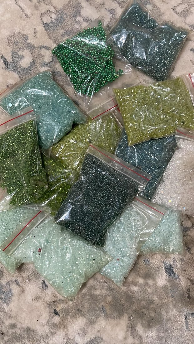 Renkli Boncuk ve Payet Seti - Görsel 5