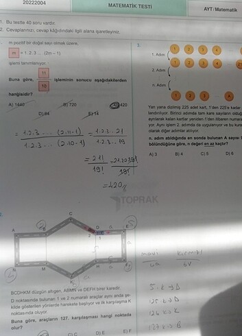  Toprak yayını Ayt matematik 