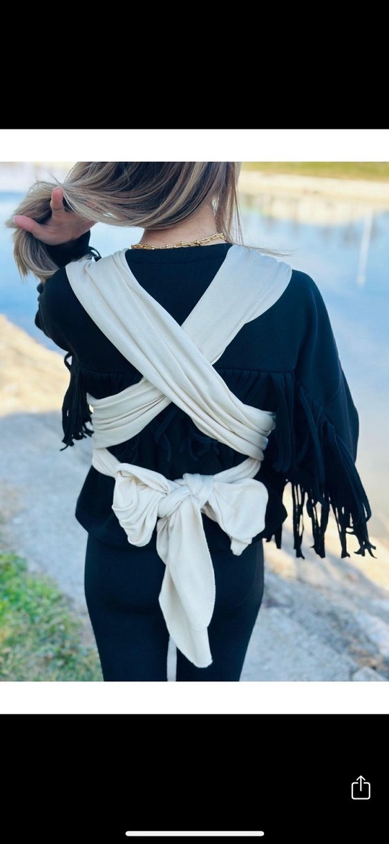 Bebek Taşıma Slingi Beyaz Gri - Görsel 2