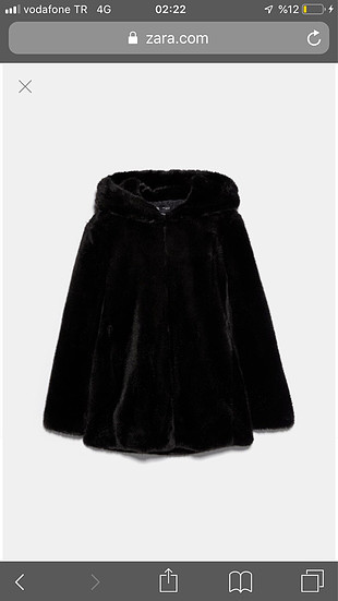 Zara peluş kürk yeni sezon