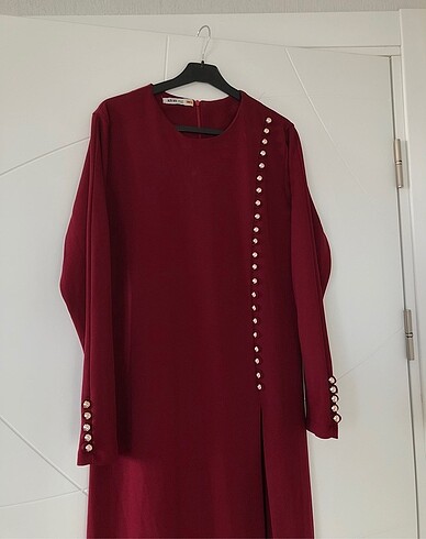 Bordo Alt Üst Tesettür Takım